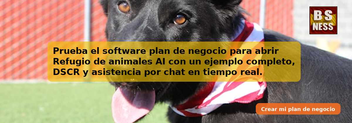 Prueba el software plan de negocio para abrir Refugio de animales AI con un ejemplo completo, DSCR y asistencia por chat en tiempo real.