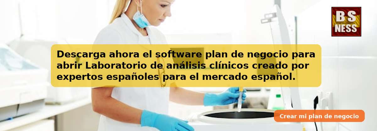 Descarga ahora el software plan de negocio para abrir Laboratorio de análisis clínicos creado por expertos españoles para el mercado español.